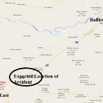 Bahwalpur - APE Oil tanker fir blast accident location map near Ahmadpur East