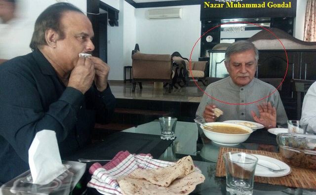 Nazar Muhammad Gondal of PPP with Naeem ulHaq of PTI