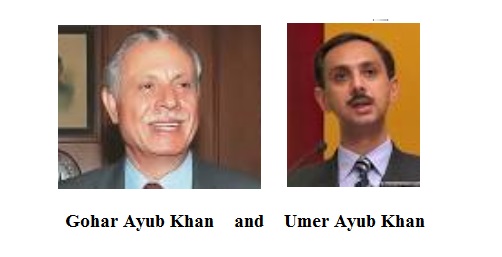 Gohar Ayub Khan and Umer Ayub Khan PTI Haripur 8 7 2017