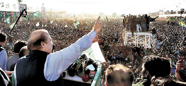 Nawaz Sharif Addressing huge jalsa in Peshawar KPK on 04 Feb 2018