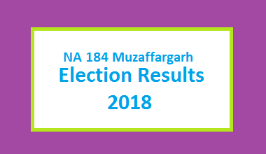 NA 184 Muzaffargarh Election Result 2018 - PMLN PTI PPP Candidate Votes Live Update