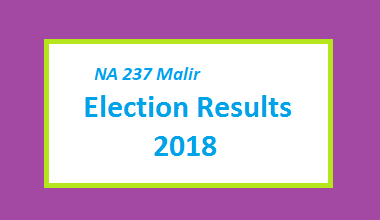 NA 237 Malir Election Result 2018 - PMLN PTI PPP Candidate Votes Live Update