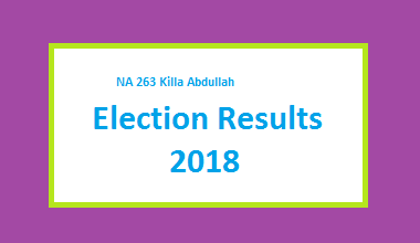 NA 263 Killa Abdullah Result 2018 - PMLN PTI PPP Candidate Votes Live Update