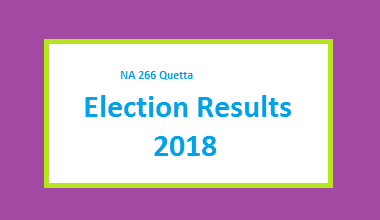 NA 266 Quetta Result 2018 - PMLN PTI PPP Candidate Votes Live Update