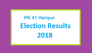 PK 41 Haripur Election Result 2018 - PMLN PTI PPP Candidate Votes Live Update