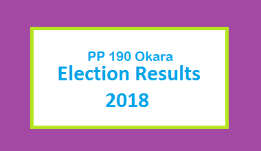 PP 190 Okara Election Result 2018 - PMLN PTI PPP Candidate Votes Live Update