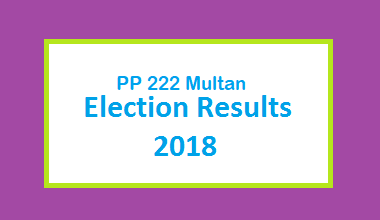 PP 222 Multan Election Result 2018 - Punjab Assembly 2 PP 222 Multan Election Result 2018 - PMLN PTI PPP Candidate Votes Live Update
