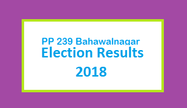 PP 239 Bahawalnagar Election Result 2018 - PMLN PTI PPP Candidate Votes Live Update