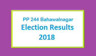 PP 244 Bahawalnagar Election Result 2018 - PMLN PTI PPP Candidate Votes Live Update