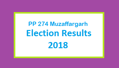 PP 274 Muzaffargarh Election Result 2018 - PMLN PTI PPP Candidate Votes Live Update