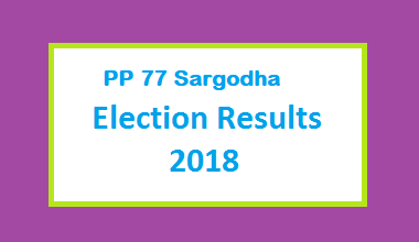 PP 77 Sargodha Election Result 2018 - PMLN PTI PPP Candidate Votes Live Update