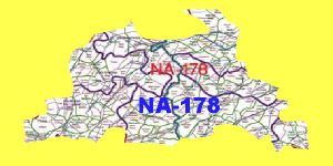 NA 178 Rahim Yar Khan Area Location Map of National Assembly Halqa 2018.