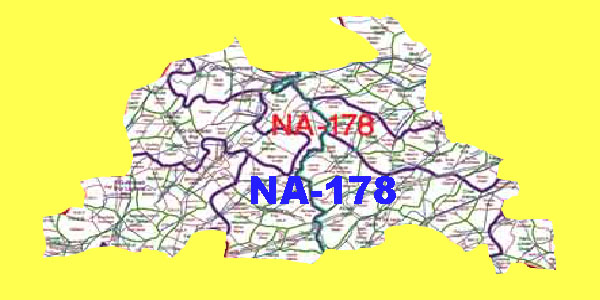 NA 178 Rahim Yar Khan Area Location Map of National Assembly Halqa 2018.