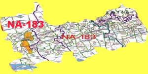 NA 183 Muzafargarh Area Map of National Assembly Halqa 2018.