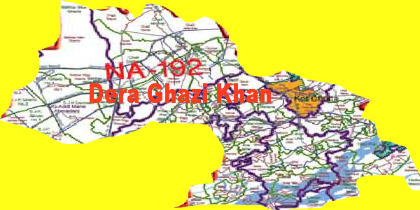 NA 192 Dera Ghazi Khan Area Location Map of National Assembly Halqa 2018.