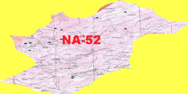NA 52 Islamabad Area Location Map of National Assembly Halqa 2018.