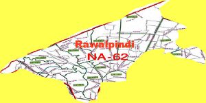 NA 62 Rawalpindi Area Location Map of National Assembly Halqa 2018.