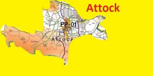 PP 1 Attock Area Map of Punjab Assembly Constituency (Halqa) 2018