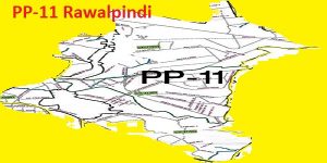 PP 11 Rawalpindi Area Map of Punjab Assembly Constituency (Halqa) 2018