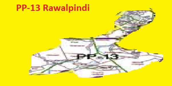 PP 13 Rawalpindi Area Map of Punjab Assembly Constituency (Halqa) 2018
