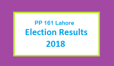 PP 161 Lahore Election Result 2018 - PMLN PTI PPP Candidate Votes Live Update