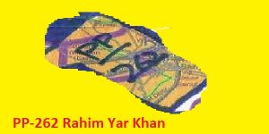 PP 262 Rahim Yar Khan Area Map of Punjab Assembly Constituency (Halqa) 2018