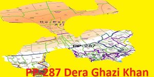 PP 287 Dera Ghazi Khan City Area Map of Punjab Assembly Constituency (Halqa) 2018