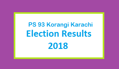 PS 93 Korangi Karachi Election Result 2018 - PMLN PTI PPP Candidate Votes Live Update