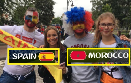 Spain Vs Morocco Live Football Match FIFA World Cup 2018 - 25th June Monday Watch Online on PTV Sports, Geo Super, BBC Sports and Fox Sports