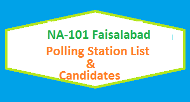 NA 101 Faisalabad Polling Stations List, Candidate Names Election 2018 2 NA 101 Faisalabad Polling Station Names and List of Candidates for Election 2018