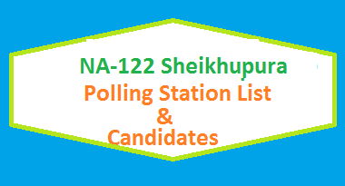 NA 122 Sheikhupura Polling Stations List, Candidate Names Election 2018 2 NA 122 Shaikhupura Polling Station Names and List of Candidates for Election 2018