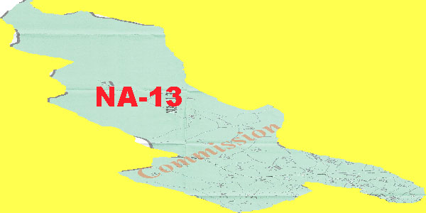 NA 13 Mansehra Area Location Map of National Assembly Halqa 2018
