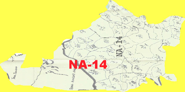 NA 14 Mansehra Area Location Map of National Assembly Halqa 2018