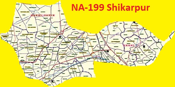 NA 199 Shikarpur Area Location Map of National Assembly Halqa 2018