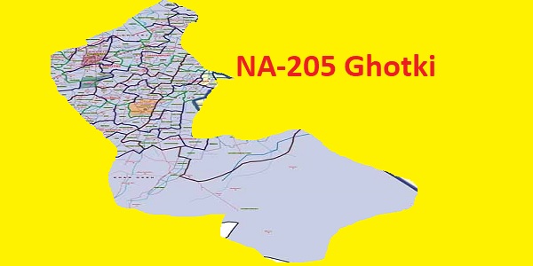NA 205 Ghotki Area Location Map of National Assembly Halqa 2018