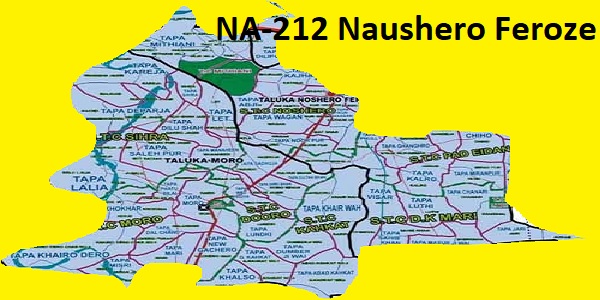 NA 212 Naushero Feroze Area Location Map of National Assembly Halqa 2018