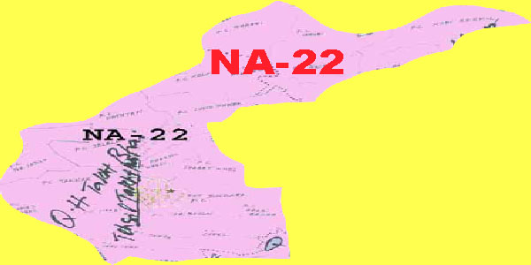 NA 22 Mardan Area Map of National Assembly Halqa 2018