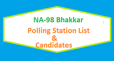 NA 98 Bhakkar Polling Station Names and List of Candidates for Election 2018