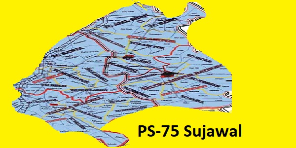 PS 75 Sujawal Area Location Map of Sindh Assembly Halqa 2018