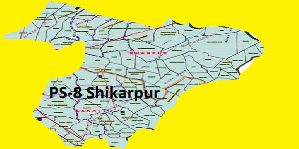 PS 8 Shikarpur Area Location Map of Sindh Assembly Halqa 2018