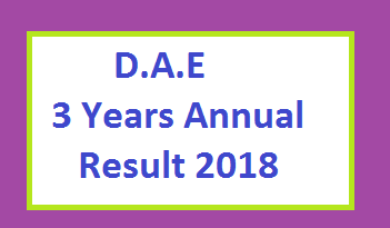 DAE 3 Year Diploma Course of Associate Engineer PBTE Result 2018 - Electrical, Civil, Mechanical, Electronics, Chemical Technology Online September