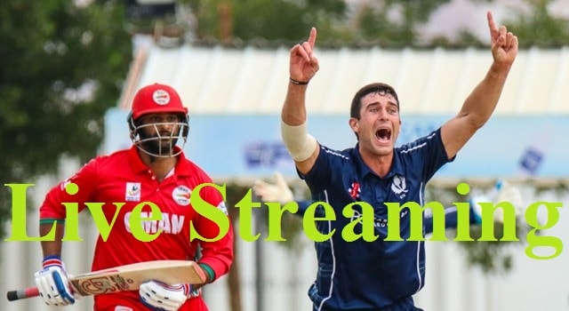 Oman Vs Scotland Live ODI Cricket Watch Online Youtube TV Channel Today One Day International min 1