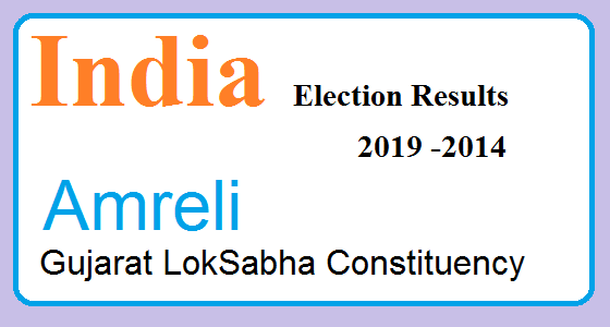 Amreli Gujarat Election Result 2019-2014 India Lok Sabha Election Map