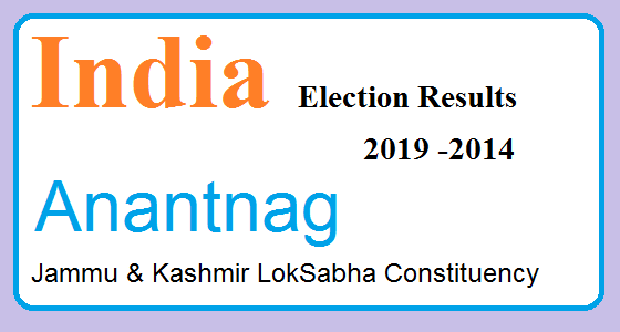 Anantnag Jammu & Kashmir Election Result 2019-2014 India Lok Sabha Election Map