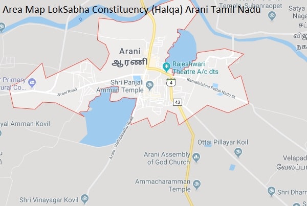 Area-Map-LokSabha-Constituency-Halqa-Arani-Tamil-Nadu