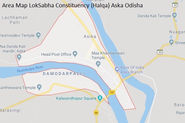 Area Map LokSabha Constituency (Halqa) Aska Odisha-min
