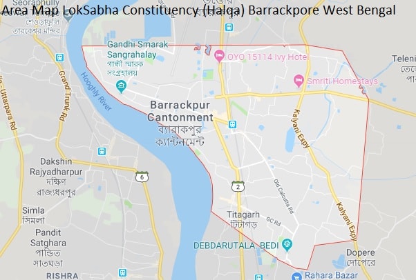Area Map LokSabha Constituency (Halqa) Barrackpore West Bengal-min
