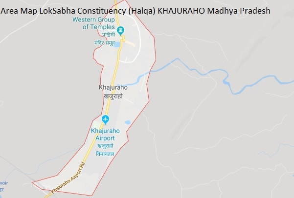 Area Map LokSabha Constituency (Halqa) KHAJURAHO Madhya Pradesh-min