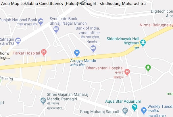Area Map LokSabha Constituency (Halqa) Ratnagiri - sindhudurg Maharashtra-min