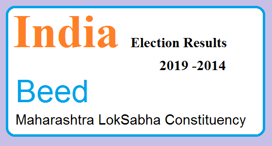 Beed Maharashtra Election Result 2019-2014 India Lok Sabha Election Map